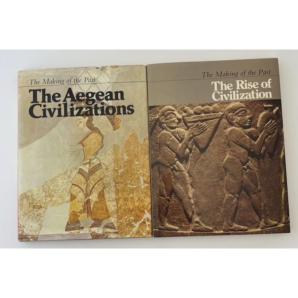 The Making of the Past: Aegean Civilizations & Rise of Civilization-Lot of 2-HC